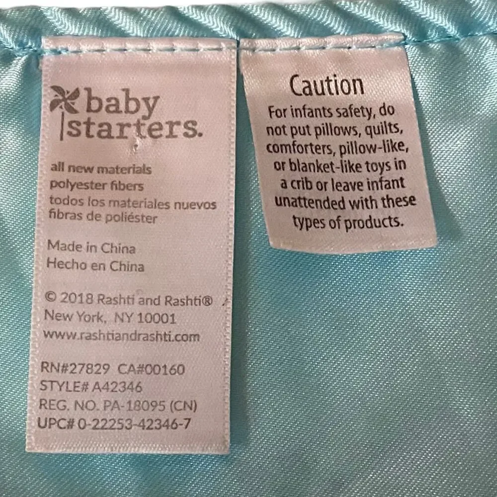 Baby Starter Unicorn Lovey Pink Dream A Little Dream Security Blanket Rattle